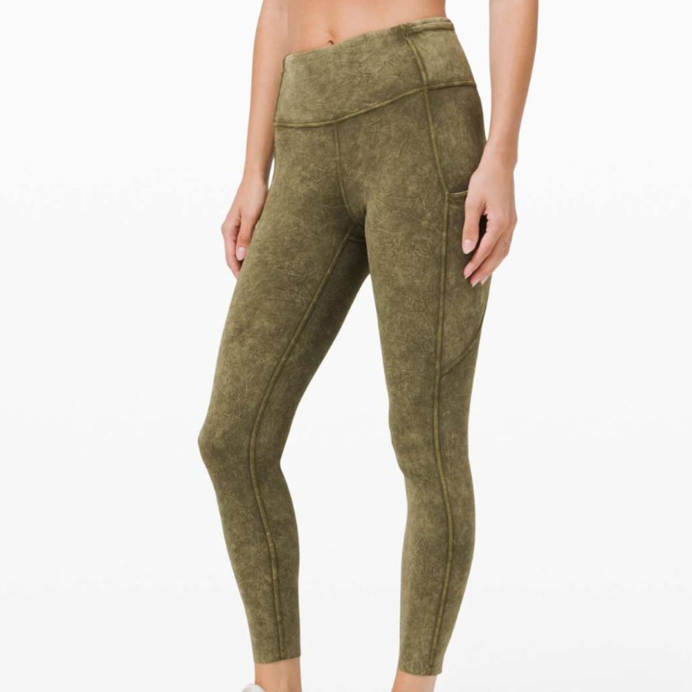 lululemon athletica Olive Green High-Rise Leggings - Picture 3 of 11